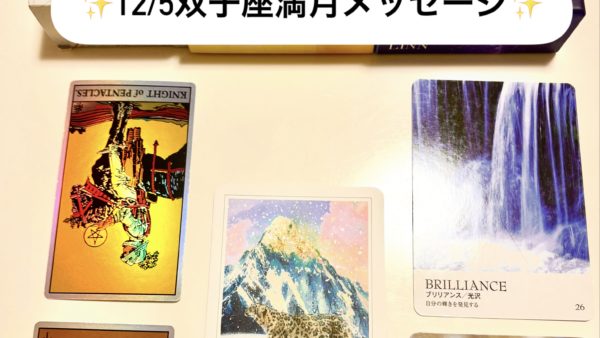12/5双子座満月メッセージ